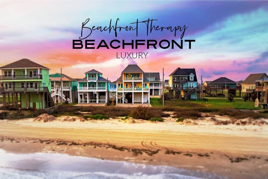 Beachfront*Spectacular View*4 Bd*Sleeps 14 Villa Bolivar Peninsula Eksteriør bilde