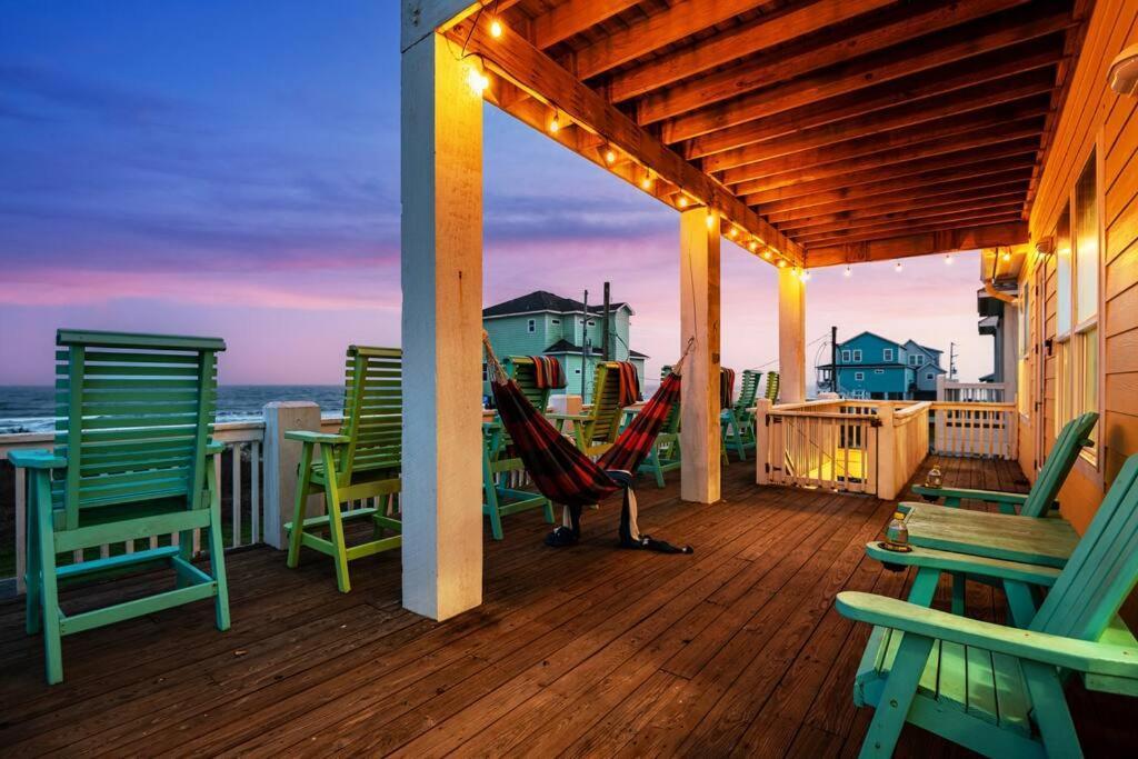 Beachfront*Spectacular View*4 Bd*Sleeps 14 Villa Bolivar Peninsula Eksteriør bilde