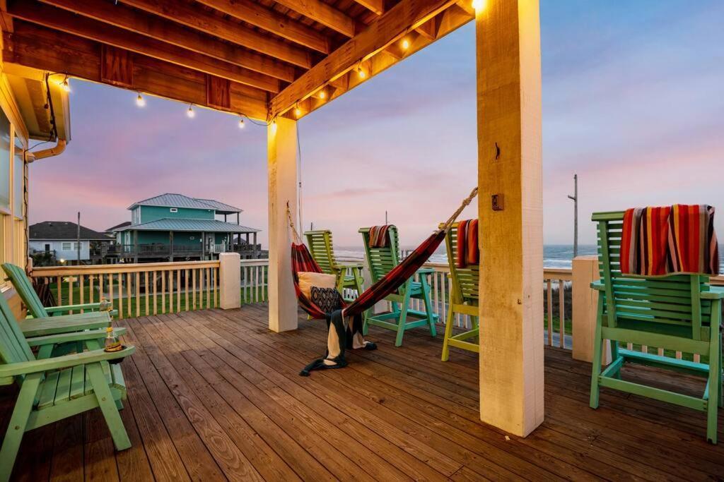 Beachfront*Spectacular View*4 Bd*Sleeps 14 Villa Bolivar Peninsula Eksteriør bilde